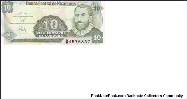 10 CENTAVOS

A/F 4976857

P # 169 Banknote
