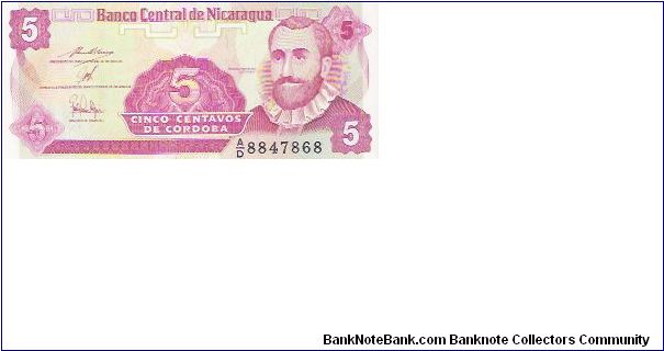 5 CENTAVOS

A/D 8847868

P # 168 Banknote