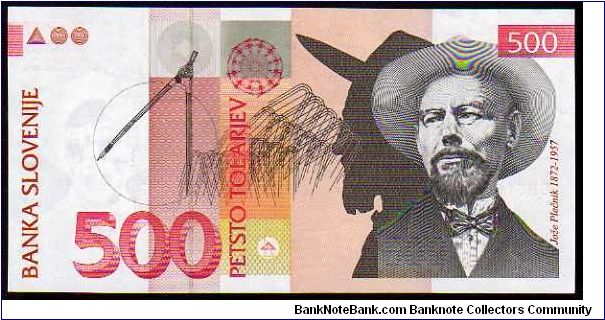 500 Tolarjev
Pk 16b Banknote