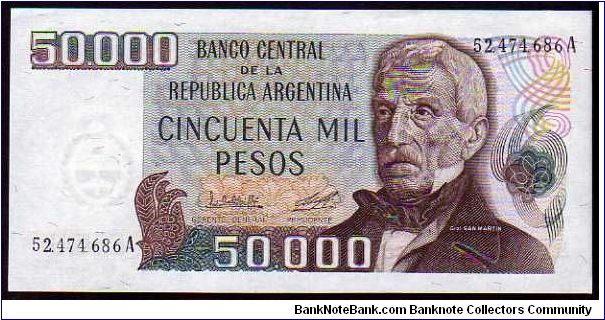 50'000 Pesos__ 
Pk 307__

1979-1983
 Banknote