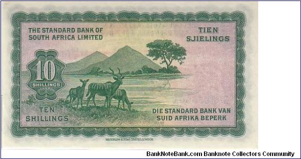 Banknote from Namibia year 1957