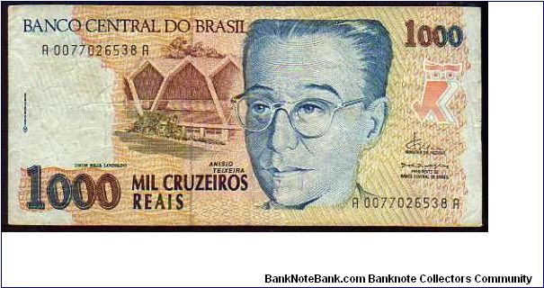 1000 Cruzeiros__
Pk 240 Banknote