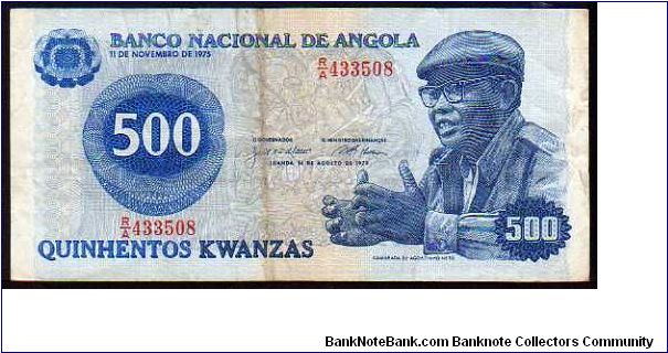 500 Kwanzas__
Pk 116a Banknote