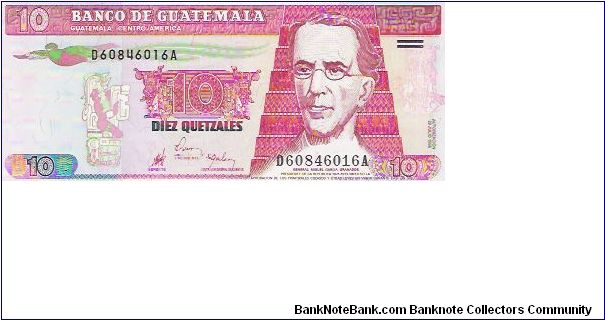 10 QUETZALES

D60846016A Banknote