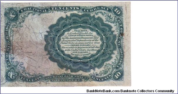 Banknote from USA year 1874