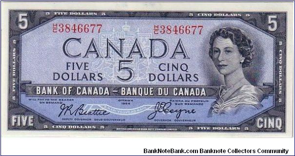 BANK OF CANADA-
QEII- DEVIL IN HER HAIR Banknote