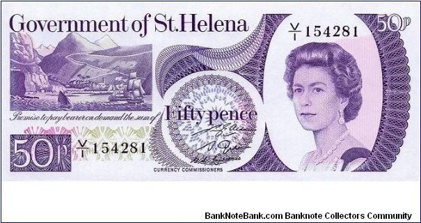 Saint Helena
50 Pence Banknote