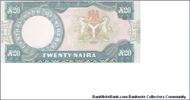Banknote from Nigeria year 1976