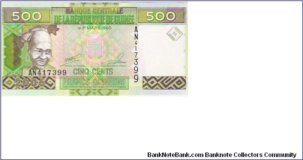 500 FRANCS

AN417399

NEW 2006 Banknote