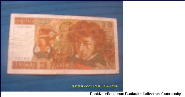 WITH HECTOR BERLIOZ. ISSUE IN 1974 MY BORN YEAR. Banknote