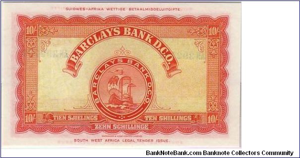 Banknote from Namibia year 1954