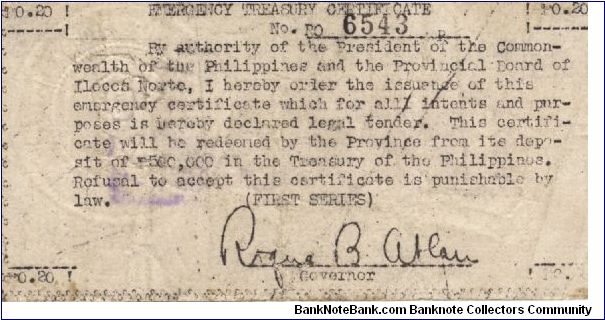 Banknote from Philippines year 1942