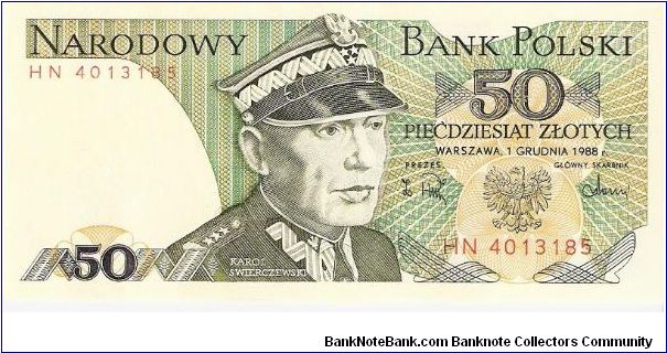 50 zloty; December 1, 1988

Thanks De Orc! Banknote