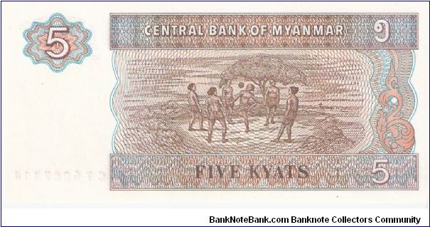 Banknote from Myanmar year 1997