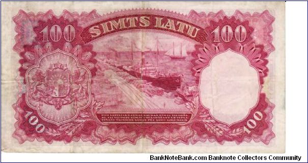 Banknote from Latvia year 1939