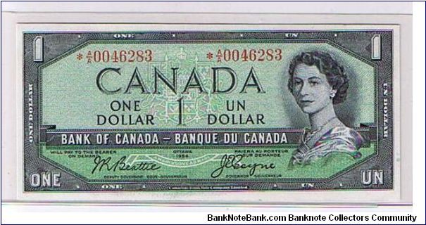 BANK OF CANADA-
 $1.0 * NOTE Banknote