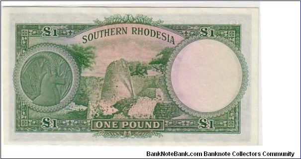 Banknote from Rhodesia year 1954