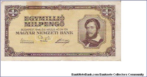 1,000,000 PENGO

16.11.1945

P # 122 Banknote