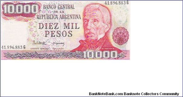 10,000 PESOS

41.896.883 G

P # 306 B Banknote