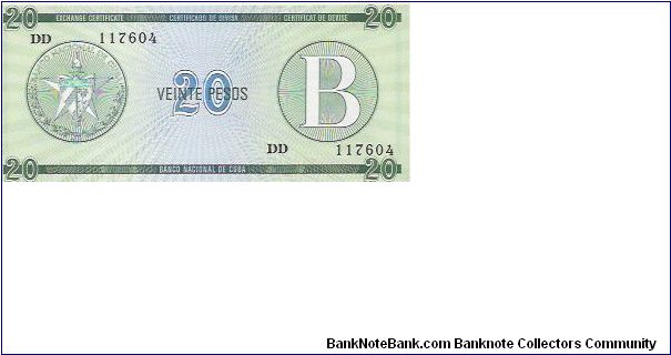 20 PESOS

DD  117604

P # FX 9 Banknote