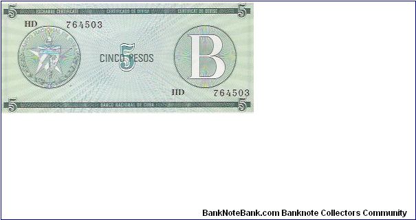 5 PESOS

HD  764503

P # FX 7 Banknote