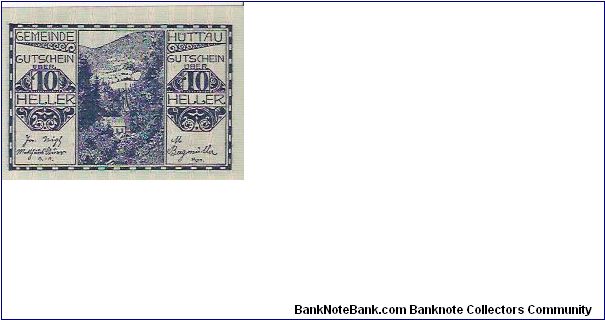 10 HELLER

8.7.1920 Banknote