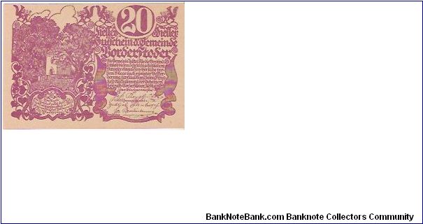 20 HELLER

30.5.1920 Banknote