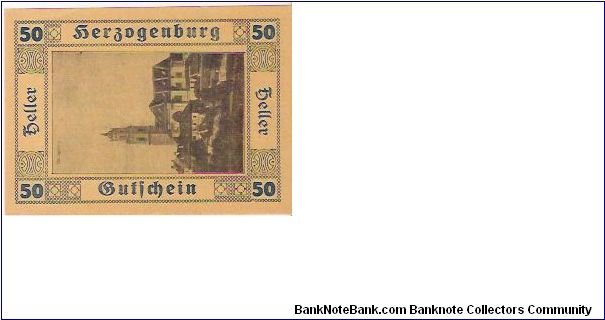 50 HELLER Banknote
