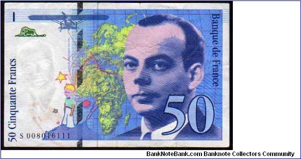 50 Francs
Pk 157a

1992-1993 Banknote