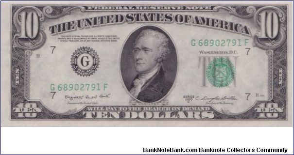 1950 C $10 CHICAGO FRN Banknote