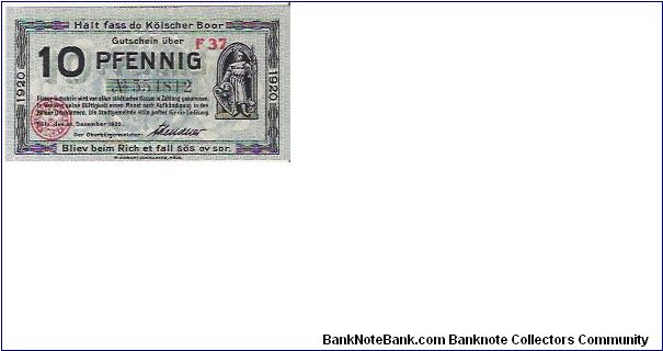10 PFENNIG

F37 Banknote