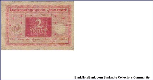 2 MARK

31-077861

1.3.1920

P # 59 Banknote