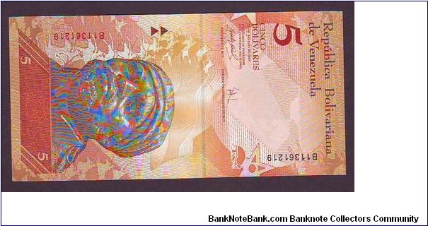 5 boliavers Banknote