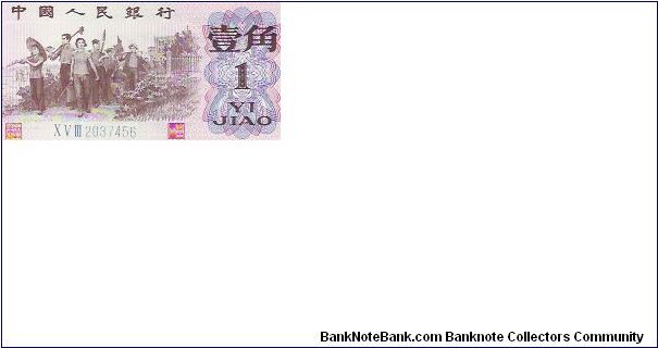1 JIAO

XVIII 2037456

P # 877 Banknote