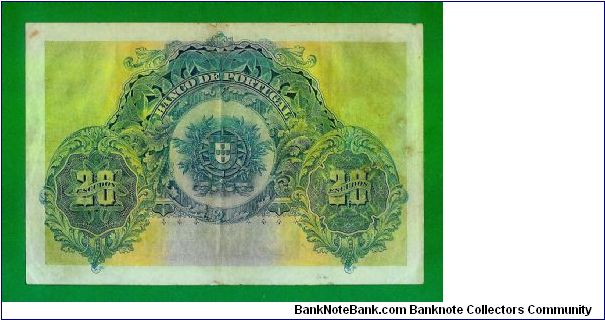 Banknote from Portugal year 1915