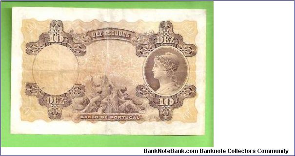 Banknote from Portugal year 1919