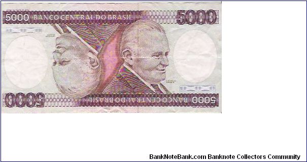 5000 CRUZEIROS

SERIES # 1-2118
PREFIX B

B 1614035553 B

P # 202 C Banknote