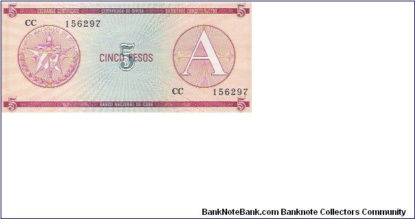 5 PESOS

CC 156297

P # FX 3 Banknote