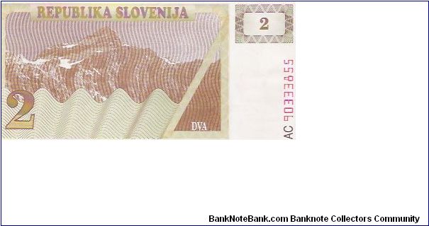 2 TOLARJEV

AC  90333855

P # 2 A Banknote