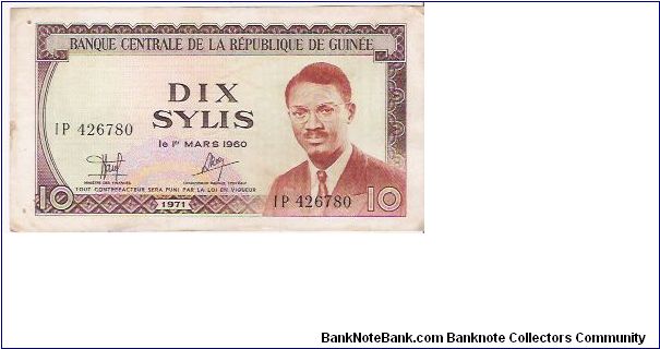 10 SYLIS

IP 426780

P # 16 Banknote