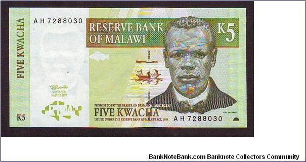 5 kwacha
x Banknote
