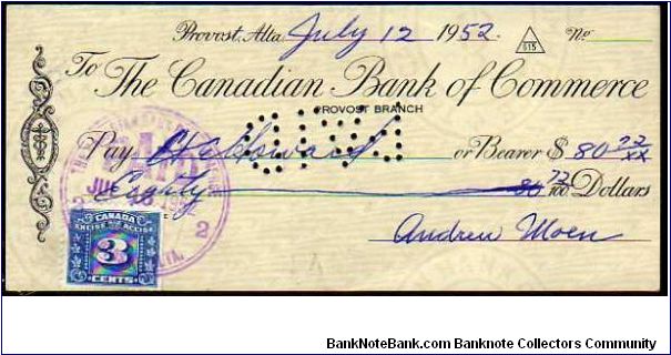 *CHEQUE*
__

80,27 Dollars__
Pk NL__
Cadogan/Alberta__

The Canadian Bank of Commerce Banknote