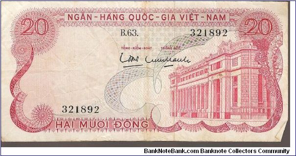 Vietnam - South

P24
20 Dong Banknote