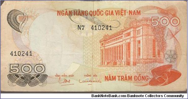 Vietnem - South

P28
500 Dong Banknote