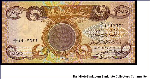 1000 Dinars__
Pk 93 Banknote