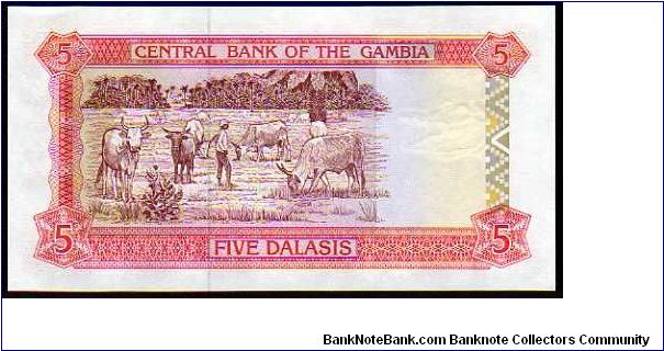 Banknote from Gambia year 1991