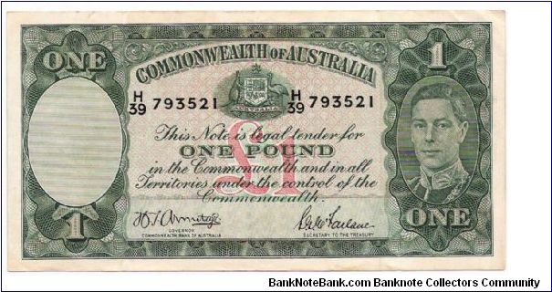 Australian 1 Pound note Banknote