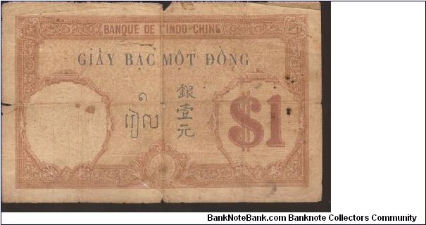 Banknote from Vietnam year 1921