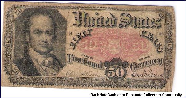 50 cents, Fractional Currency Banknote