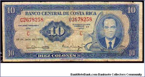 10 Colones__
Pk 230 b
__
30-06-1970
 Banknote